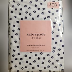 KATE SPADE PILLOWCASE SET - DITZY FLOWER - BLACK AND WHITE